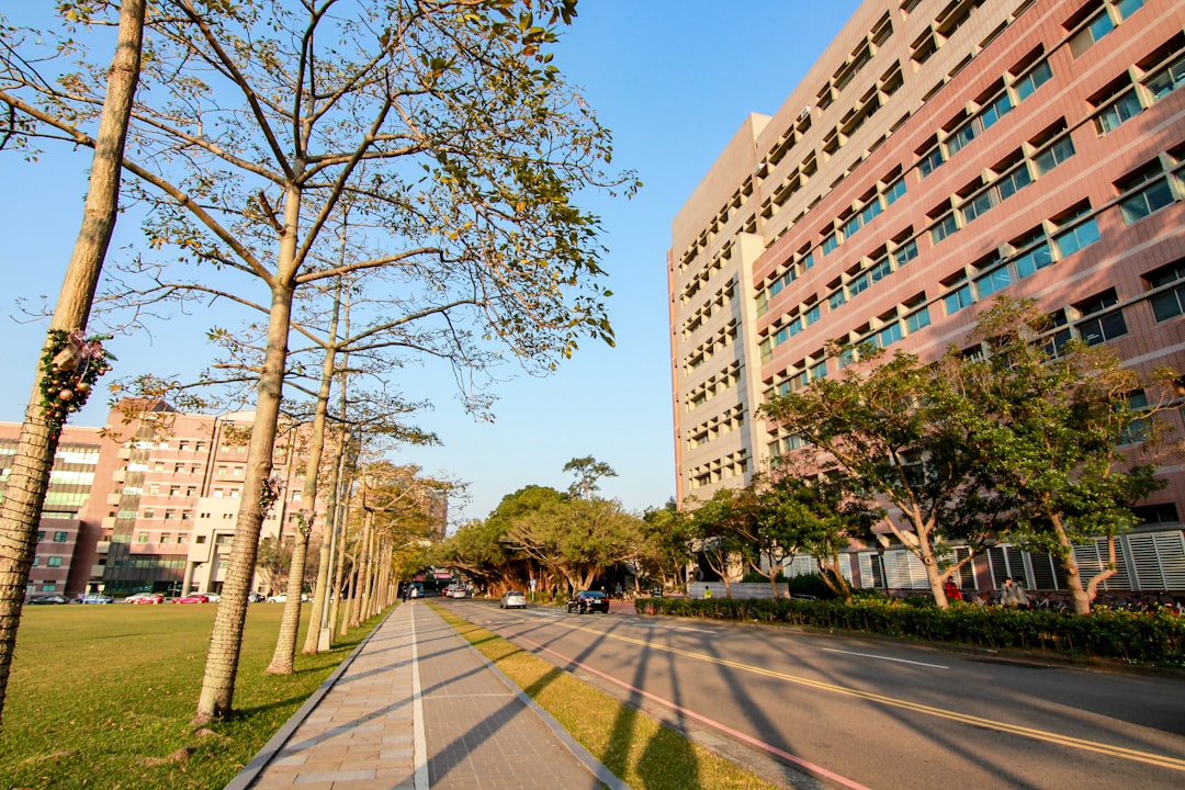 台湾大学キャンパスの夕暮れ